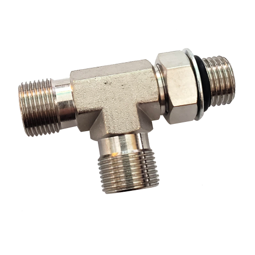 Octopus Autopilot Drives - Octopus Orb Brass Tee Fitting - ORB 5 to 3/8" Compression
