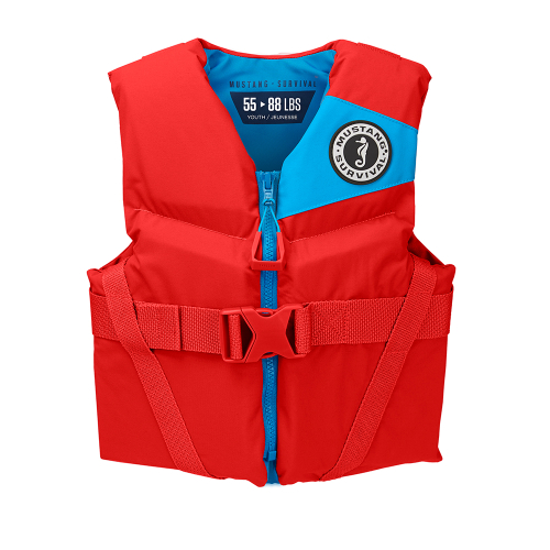 Mustang Survival - Mustang Rev Youth Foam Vest - 55-88lbs - Imperial Red