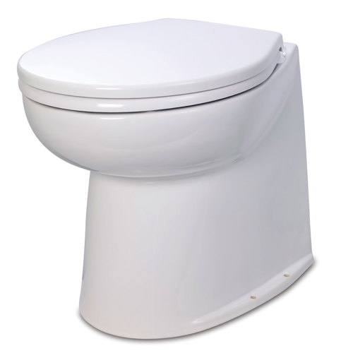 Jabsco - Jabsco Deluxe Flush 14" Straight Back 12V Electric Toilet w/Intake Pump