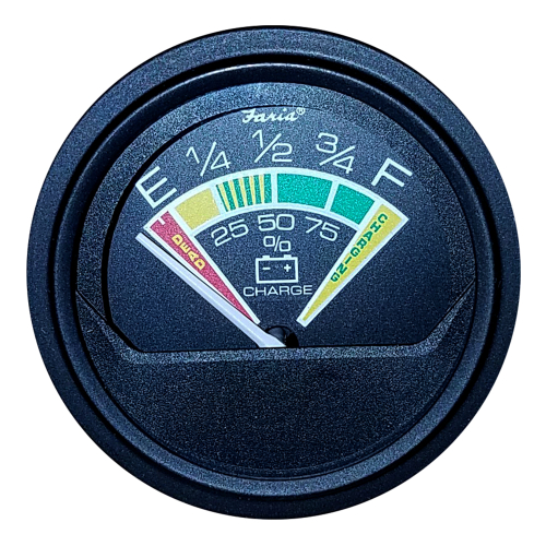 Faria Beede Instruments - Faria Heavy Duty 2" Battery Condition Indicator - 12VDC - Black