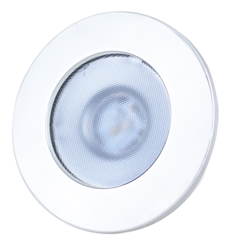Lunasea Lighting - Lunasea Gen 3 Indoor/Outdoor Recessed 3.5&rdquo; LED Light - 2700K 85 CRI Dimmable COB LED - Warm White/White SS Bezel