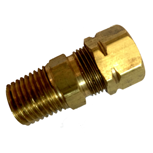 Uflex USA - Uflex Straight Helm Fitting 1/4 NPT to 3/8" COMP