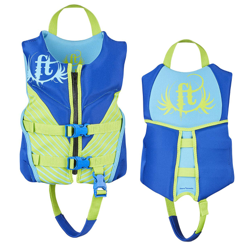 Full Throttle - Full Throttle Hinged Rapid-Dry Flex-Back Life Vest - Child 30-50lbs - Blue