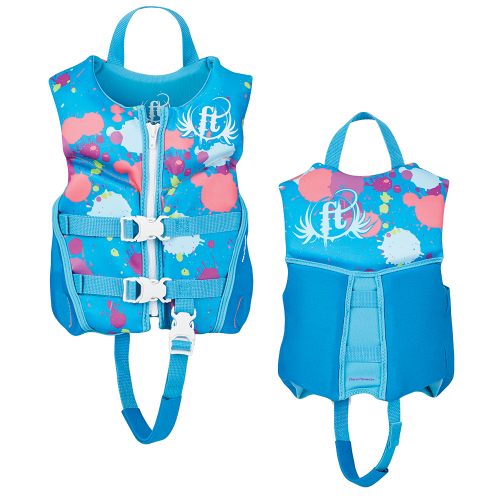 Full Throttle - Full Throttle Hinged Rapid-Dry Flex-Back Life Vest - Child 30-50lbs - Aqua