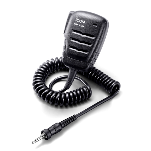 Icom - Icom HM228 Compact IPX7 Waterproof Speaker Microphone f/M93D