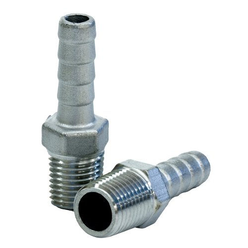 Tigress - Tigress Stainless Steel Pipe to Hose Adapter - 1/4" IPS