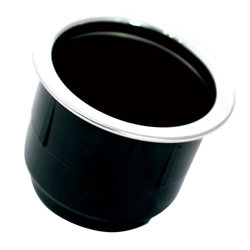 Tigress - Tigress Black Plastic Cup Holder Insert w/SS Ring On Top