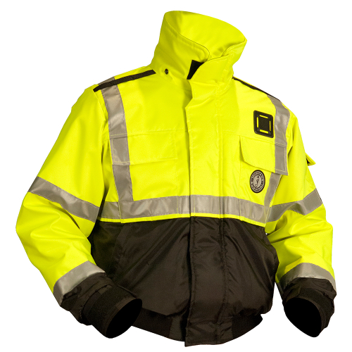 Mustang Survival - Mustang ANSI Hi-Vis Classic Bomber Flotation Jacket - Large