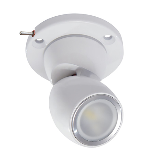 Lumitec - Lumitec GAI2 White Light - Heavy-Duty Base w/Built-In Switch - White Housing