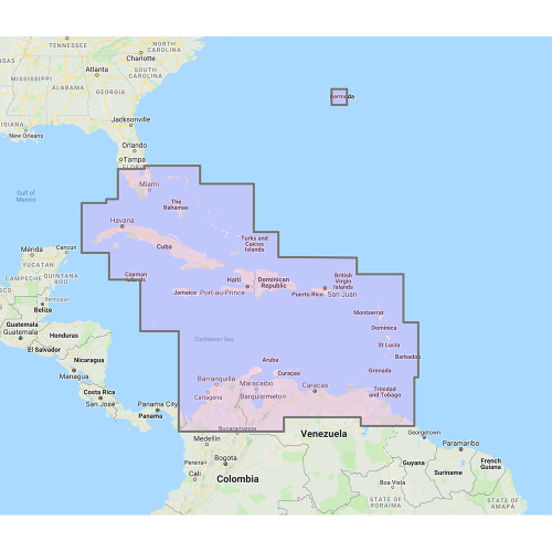Furuno - Furuno Bahamas, Caribbean &amp; Bermuda - Vector Chart, 3D Data &amp; Standard Resolution Satellite Photos - Unlock Code