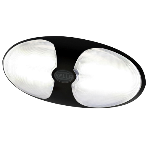 Hella Marine - Hella Marine DuraLED 12 Interior/Exterior Lamp - White LED - Black Housing