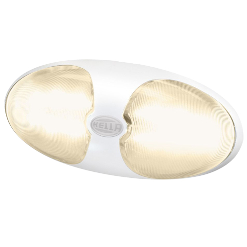 Hella Marine - mHella Marine DuraLED 12 Interior/Exterior Lamp w/Switch - Warm White LED - White Housing