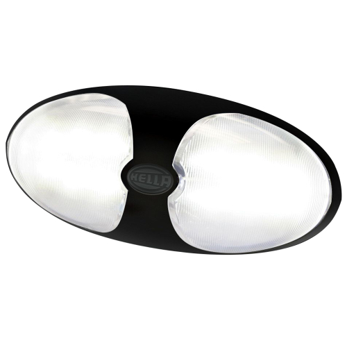 Hella Marine - Hella Marine DuraLED 12 Interior/Exterior Lamp w/Switch - White LED - Black Housing