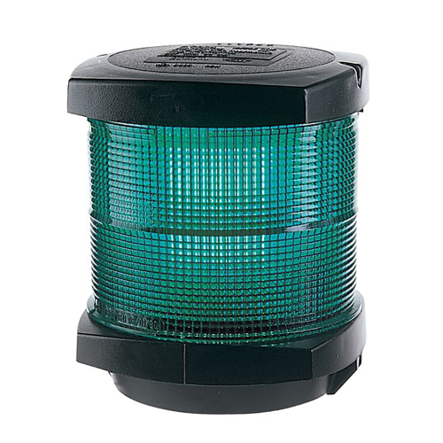Hella Marine - Hella Marine All Round Green Navigation Lamp- Incandescent - 2nm - Black Housing - 12V