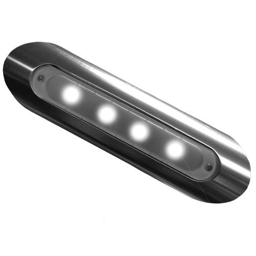TACO Marine - TACO 4-LED Deck Light - Pipe Mount - Aluminum Housing