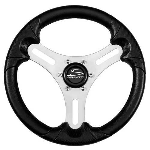 Schmitt & Ongaro Marine - Schmitt 13" Torcello Lite - Polyurethane Wheel - 3/4" Tapered Shaft - Silver/Black