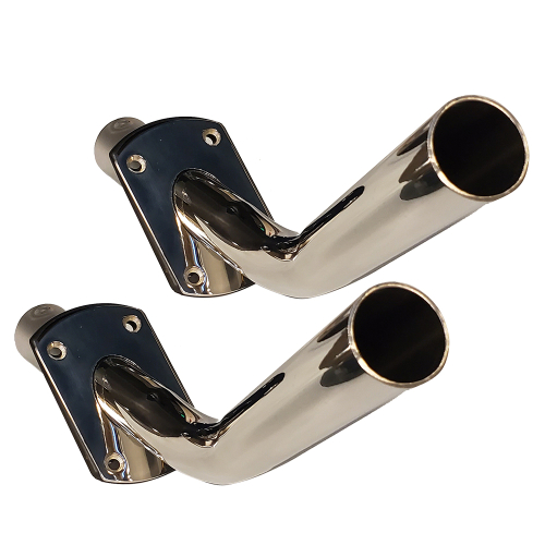 Tigress - Tigress Gunnel Mount Outrigger Holders - Fabricated 304 S.S. - 1-1/8" I.D.- Pair