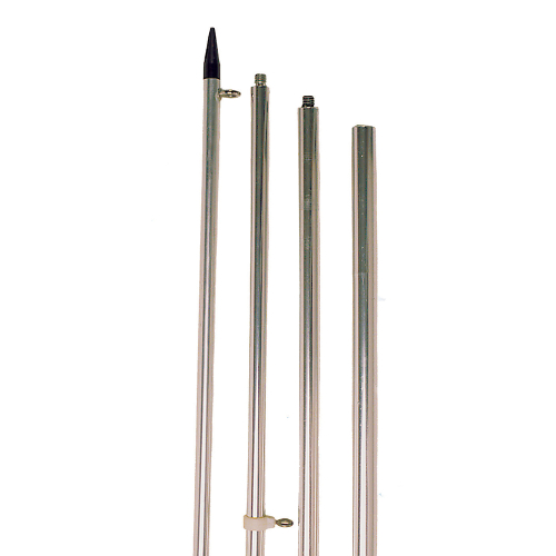 Tigress - Tigress 15&#39; Economy Fixed Aluminum Outriggers - 1-1/8" O.D. - Silver/Black - Pair