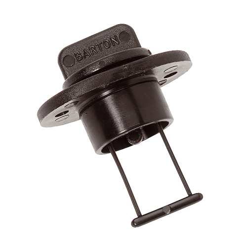 Barton Marine - Barton Marine Drain Plug and Socket - 15mm (.60") Bore - Black