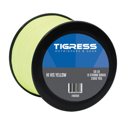 Tigress - Tigress High- Visibility 50lb Kite Braid - Yellow