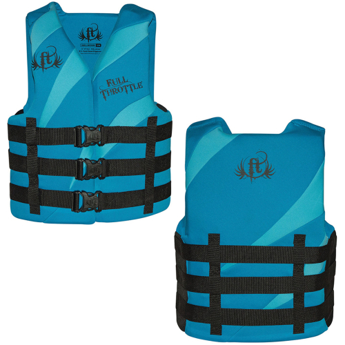 Full Throttle - Full Throttle Rapid Dry PFD - Adult L/XL - Aqua/Blue