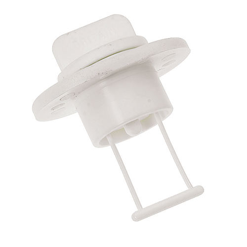 Barton Marine - Barton Marine Drain Plug and Socket - 15mm (.60") Bore - White