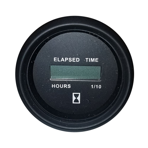 Faria Beede Instruments - Faria Heavy-Duty 2" Hourmeter (Digital) (12-32VDC) Black - Packaged in Box