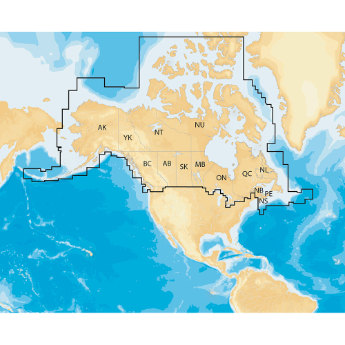 Navionics - Navionics Navionics+ Regions - Canada & Alaska - Preloaded MSD Format