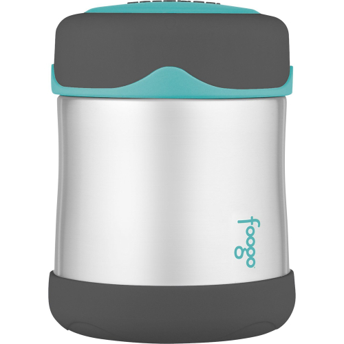 Thermos - Thermos Foogo&reg; Stainless Steel, Vacuum Insulated Food Jar - Teal/Smoke - 10 oz.
