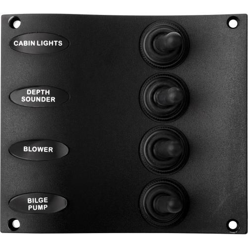 Sea-Dog - Sea-Dog Nylon Switch Panel - Water Resistant - 4 Toggles