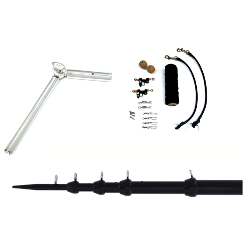 Tigress - Tigress Rod Holder/Outrigger Telescoping System - 1-1/2" Mount - Black