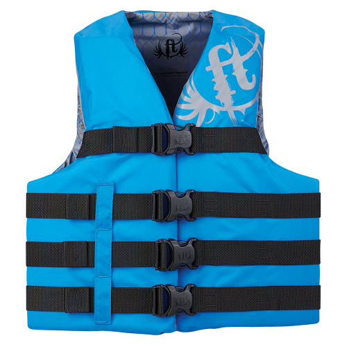 Full Throttle - Full Throttle Teen Nylon Life Vest - 90lbs and Over - Blue