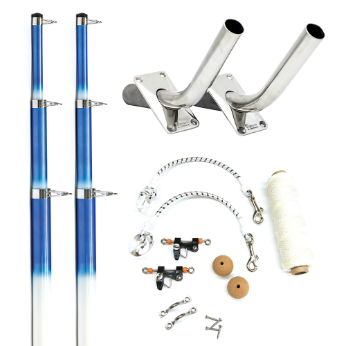 Tigress - Tigress 15' Fiberglass Telescoping Outrigger System - White/Blue