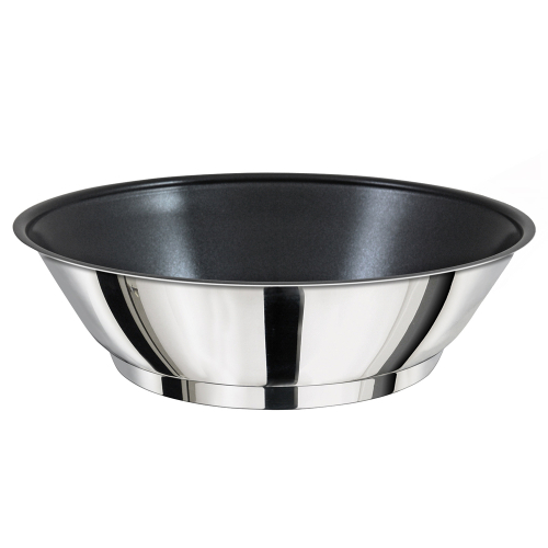 Magma - Magma Saute/Omelet Induction Compatible Pan - Stainless Steel Exterior & Slate Black Ceramica Non-Stick Interior