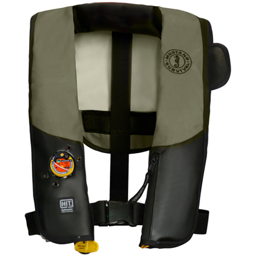 Mustang Survival - Mustang HIT Inflatable PFD f/Law Enforcement - Automatic - Olive/Black w/Customizable Back Flap