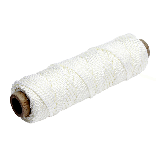 Tigress - Tigress 100' of 375lb Nylon Braid - White