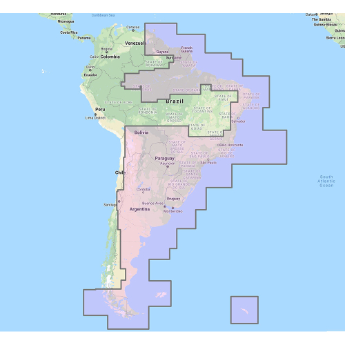 Furuno - Furuno South America East Vector Charts - 3D Data &amp; Satellite Photos - Unlock Code