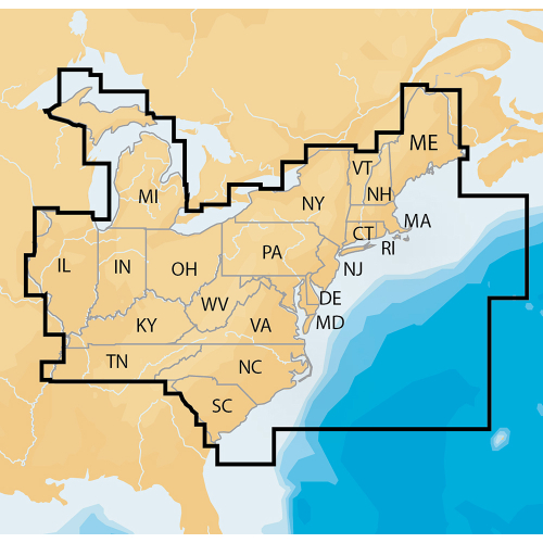 Navionics - Navionics Navionics+ Regions - East - Preloaded MSD Format