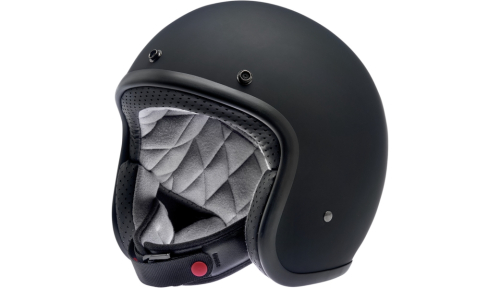 Biltwell Inc. - Biltwell Inc. Bonanza Solid Helmet - 1005-201-101 - Flat Black - X-Small