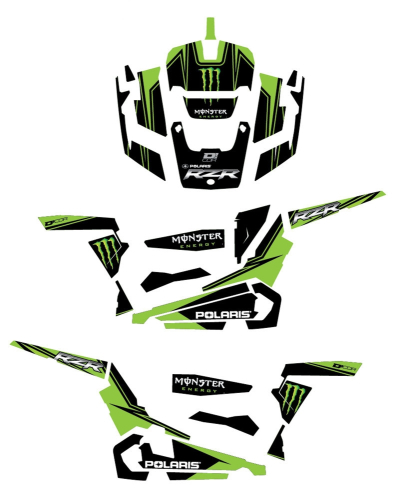 DCOR - DCOR Graphic Kit - Monster Energy - 20-60-101