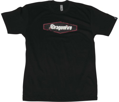 Dragonfire Racing - Dragonfire Racing Vintage Hex T-Shirt - 13-0045 - Black - Small