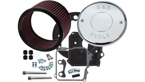 S&S Cycle - S&S Cycle Air Cleaner Kit With Cover - Nostalgic Script cover - 170-0294D