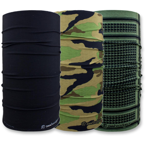 Zan Headgear - Zan Headgear Motley Tube 3-Pack - T3007 - Tactical - OSFM