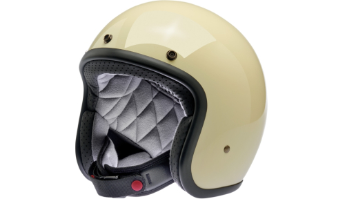 Biltwell Inc. - Biltwell Inc. Bonanza Solid Helmet - 1005-102-101 - Vintage White - X-Small