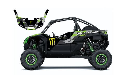 DCOR - DCOR Graphic Kit - Monster Energy Kawasaki, Camo (2-Door) - 20-20-294