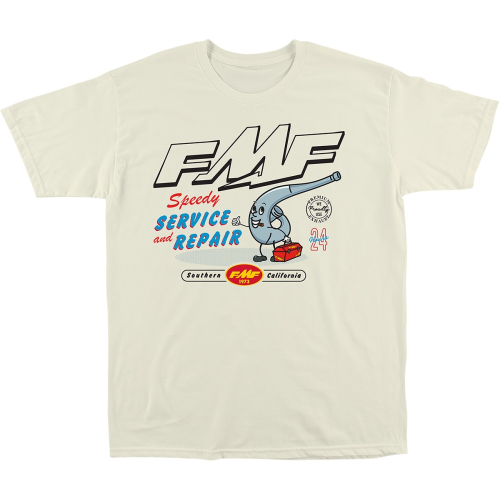 FMF Racing - FMF Racing Expert Service T-Shirt - FA21118913CR2X - Cream - 2XL