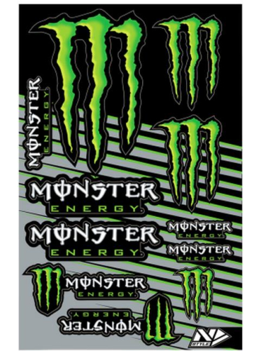 N-Style - N-Style Universal Sticker Kit - Monster Energy Style 1 - N30-1045