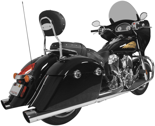 Rush Exhaust - Rush Exhaust Performance 4in. Slip-On - 2.5in. Baffle - Chrome - 45005-250