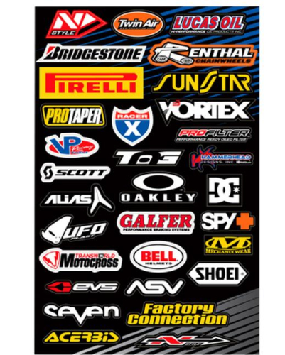 N-Style - N-Style Large Logo Sticker Kit - Style 6 - N30-1043