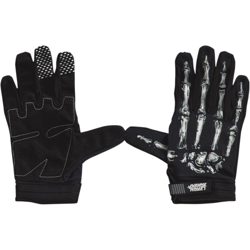 Lethal Threat - Lethal Threat Bone Hand Gloves - GL15000L - Bone Hand - Black/White - Large